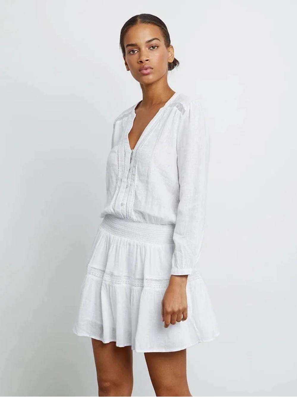 Rails Jasmine Dress in White Lace Details